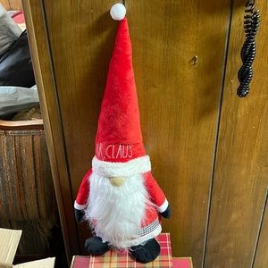 2 RAE Dunn Mr Claus And Merry Plush Gnomes NWT